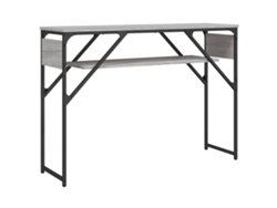 Maison Exclusive - Mesa Consola Estante Madera Ingeniería Sonoma Gris 105x30x75 Cm