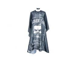 Perfect Beauty Capa de Corte Barbero Calavera Negra