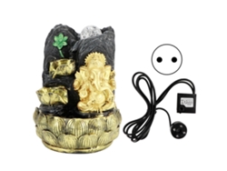 Estatua de elefante Ganesha con fuente decorativa para mesa