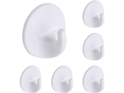 Juego De 6 Ganchos Autoadhesivos Para Montaje En Pared.