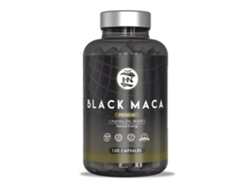 Maca negra andina peruana con L-arginina 120 cápsulas 24000 mg para máxima energía y rendimiento, vitaminas B6 y B12 contra el cansancio y la fatiga.