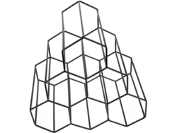 Soporte Para Botellas De Cocina De Metal Pp Hexagonal Con Diseño De Panal.