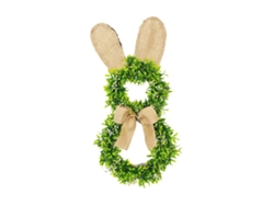 Corona de Pascua colgante iluminada