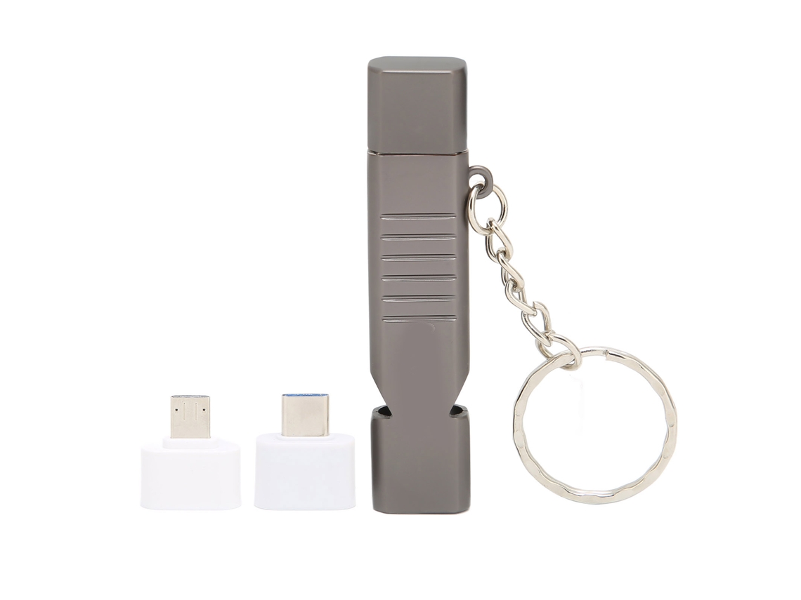Memoria USB resistente al agua con señal acústica SOS y alta velocidad.