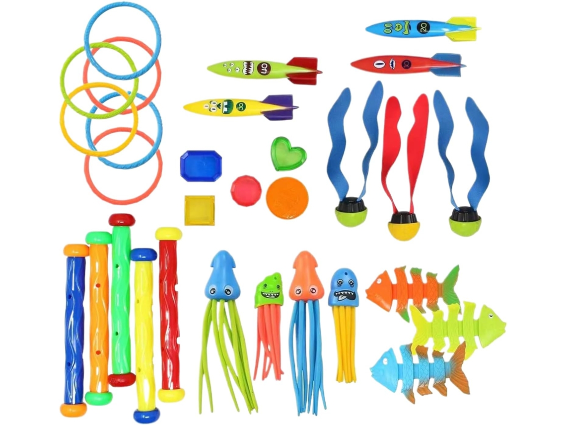 Juguete de buceo para piscina, kit de entrenamiento de natación, juguete acuático colorido para Vayotoy