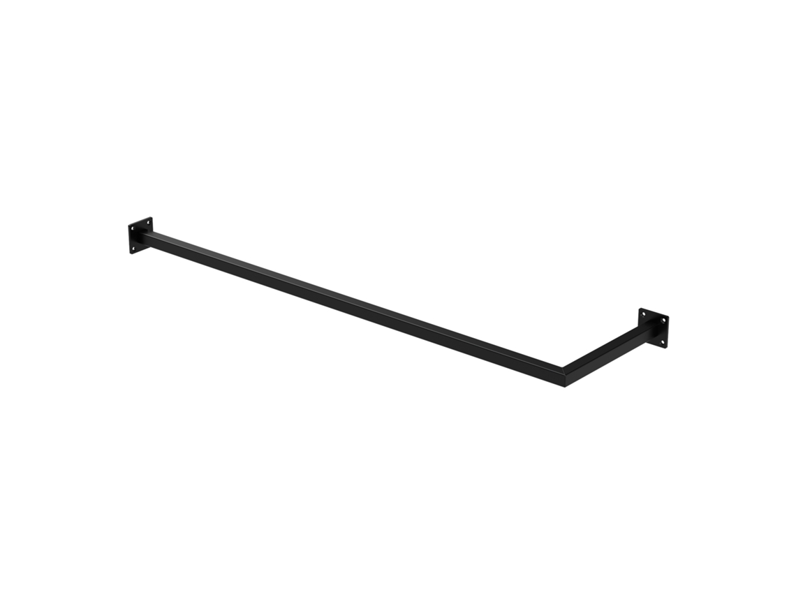 Perchero De Pared 110 X 30 Cm Negro De Acero Inoxidable ML-DESIGN