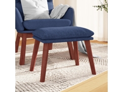 Reposapies VIDAXL Azul Tela (45x29.5x39 cm )