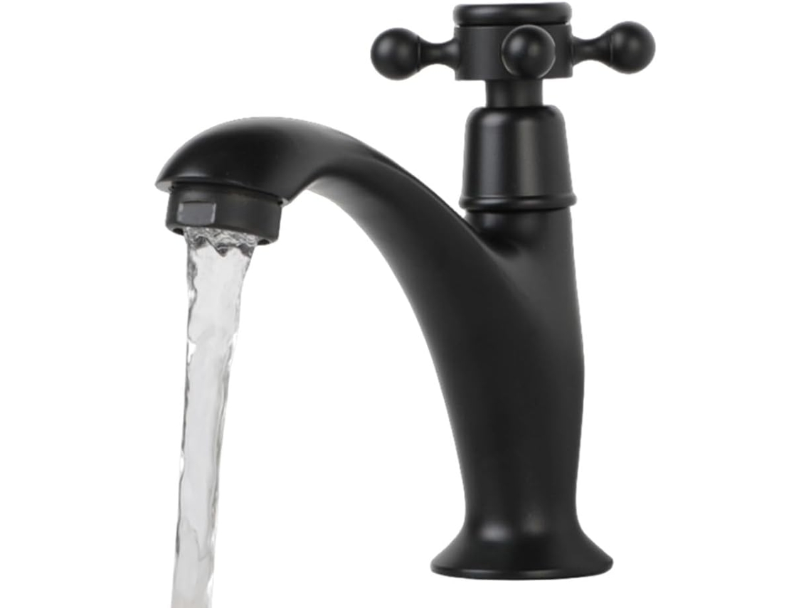 Grifo De Latón, Monomando De Agua Fría De Estilo Antiguo, Para Baño.