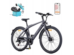 Bicicleta eléctrica urbana ultraligera Engwe N1 Air con frenos hidráulicos, versión de 250 W, fibra de carbono, batería Samsung, autonomía de 100 km, GPS