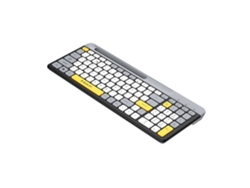 Teclado Mecánico Inalámbrico K100 Con 100 Teclas, Modo Dual Bt, Recargable, Ultra Delgado, Retroiluminado Y Soporte Para Teléfono