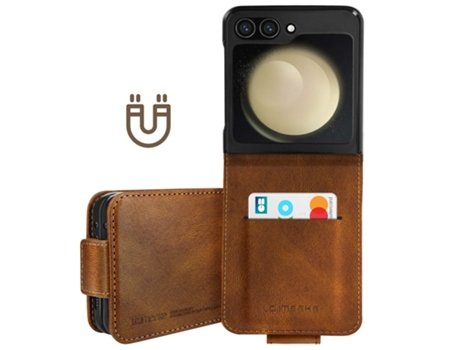 Funda para Samsung Galaxy Z Flip 5 AVIZAR Marrón