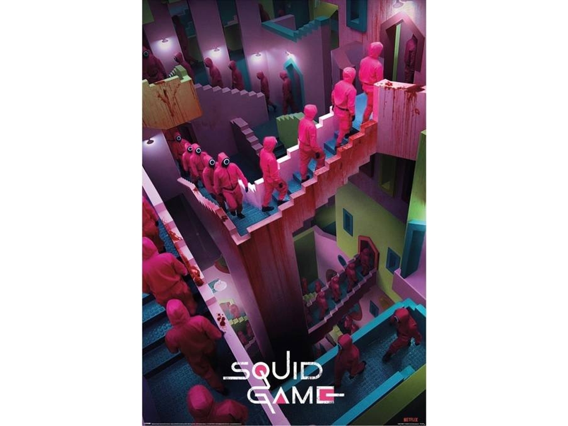 POSTER O JOGO DO CALAMAR CRAZY STAIRS