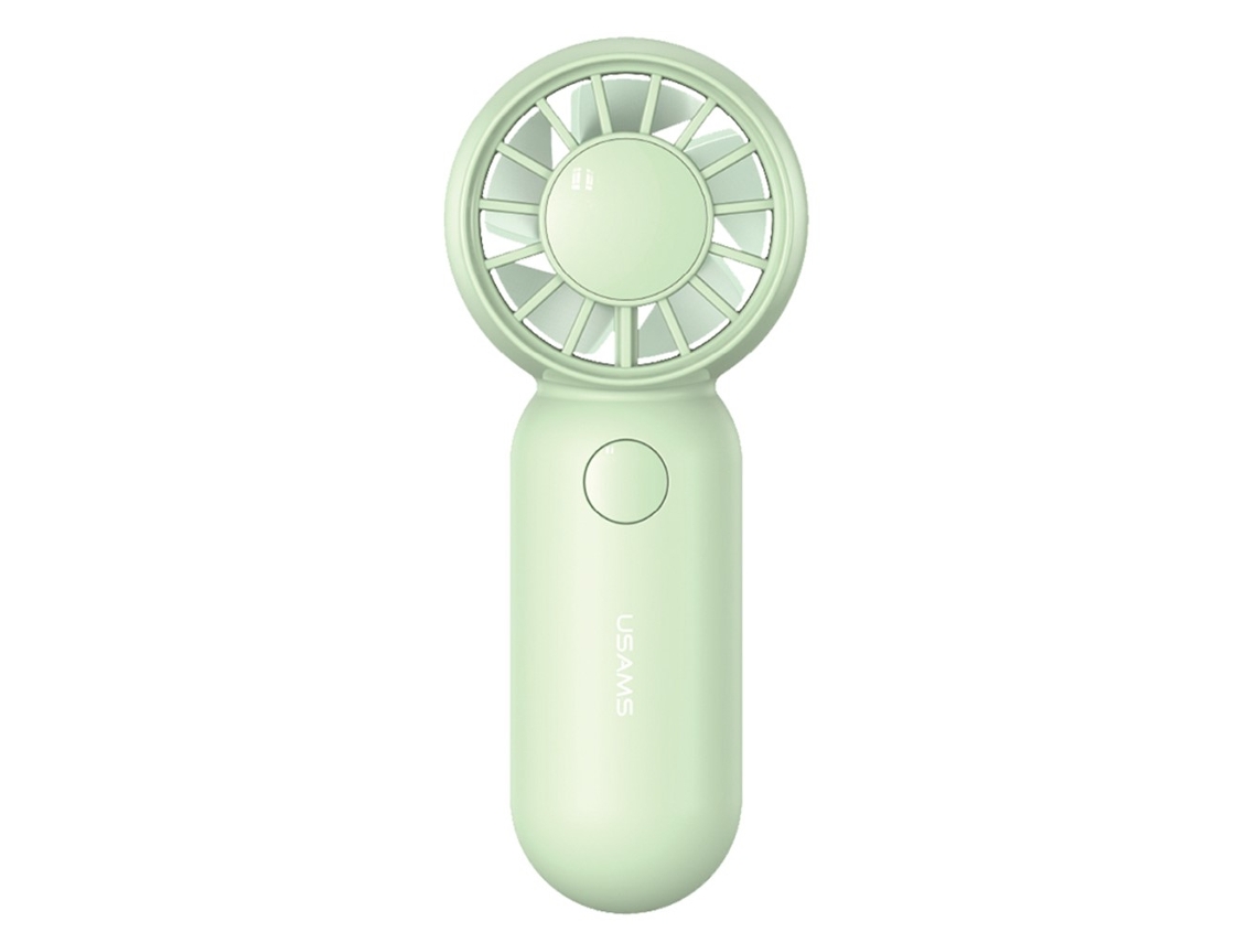 Ventilador De Bolsillo Portátil Usams Zb354, Recargable Por Usb, Con 3 Velocidades, Ventilador De Mano Para Refrigeración - Verde