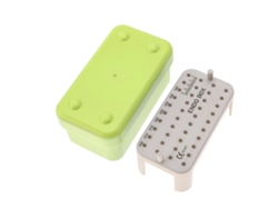 Caja De Desinfección Autoclavable Con 40 Orificios Para Limas De Endodoncia (verde)
