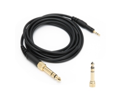 Cable De Audio Para Auriculares Technica Ath-m50x, M40x Y M70x Con Adaptador De 6,35 Mm.