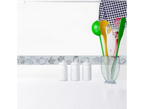 Friso Decorativo PLAGE Desayuno Adhesivo Frieze Café y Hielo de Brioche 5 cm X 300 cm