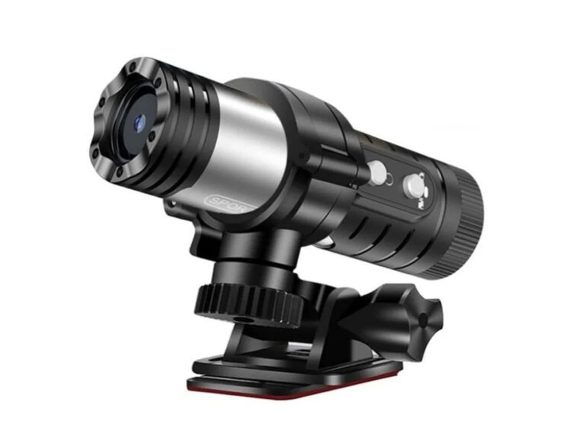 Cámara deportiva Bestvite 4K UHD WiFi impermeable para bicicleta y motocicleta, lente gran angular, antivibración, control y grabación mediante aplicación.