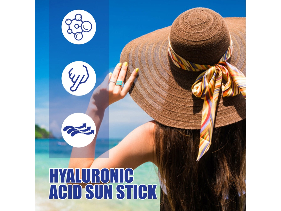Barra Solar Aérea de Ácido Hialurónico SPF50+ para Rostro