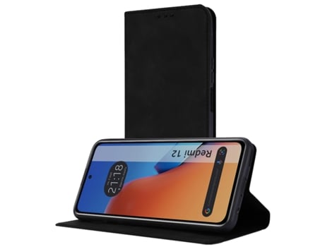 Funda para Xiaomi Redmi 12 TUMUNDOSMARTPHONE Piel Sintética Negro