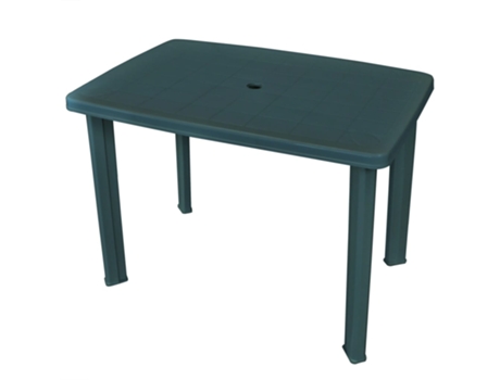 MAISON EXCLUSIVE - Mesa de jardín de plástico verde 101x68x72 cm