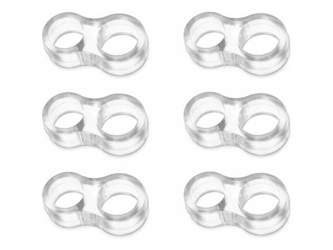 2026altiro-protectores De Silicona Para Manijas De Puertas Y Paredes Para Evitar Daños, 6 Piezas En Forma De Ocho.