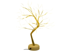 Árbol de bonsái LED, luz de árbol LED, lámpara de mesa de bonsái LED, decoración DIY, funciona con USB y pilas, luz ajustable para bodas y Acción de Gracias