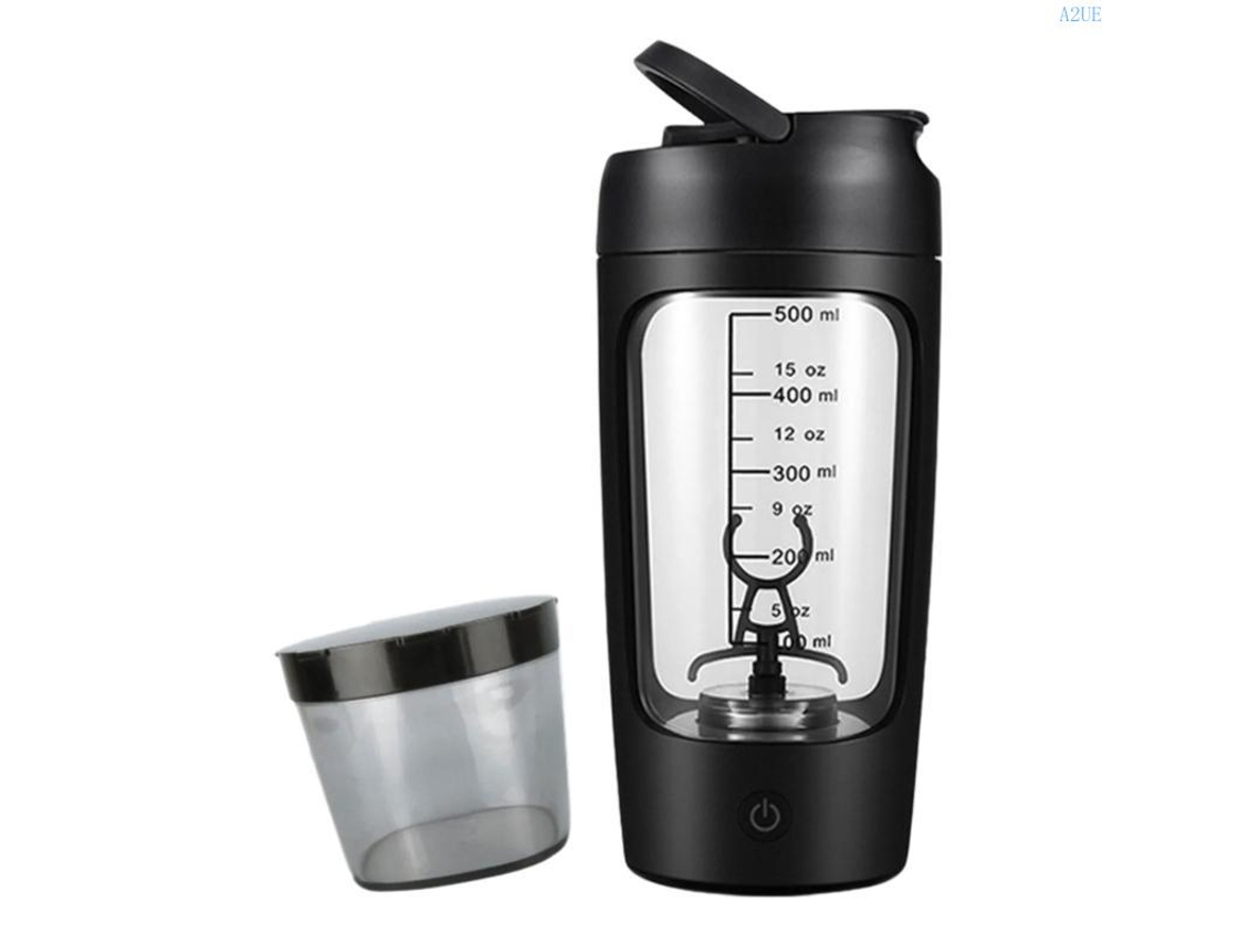 Vaso mezclador automático de proteínas de gran capacidad de 650 ml, color negro, Digitallab