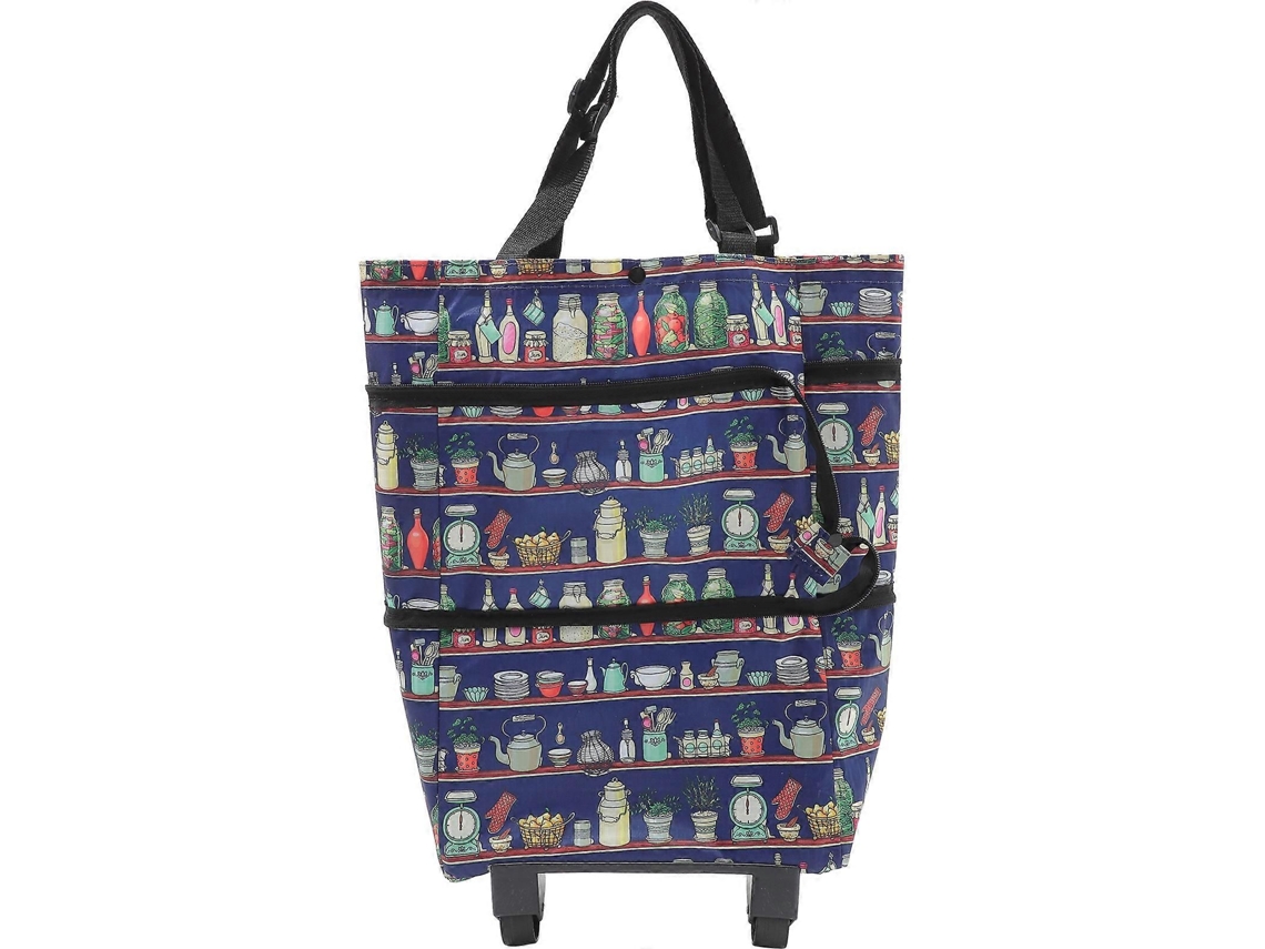 Carrito de compras plegable GOKOCO con ruedas, bolsa de compras plegable