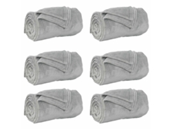 Mantitas De Sofá 6 Uds Gris 220 X 240 Cm Lana