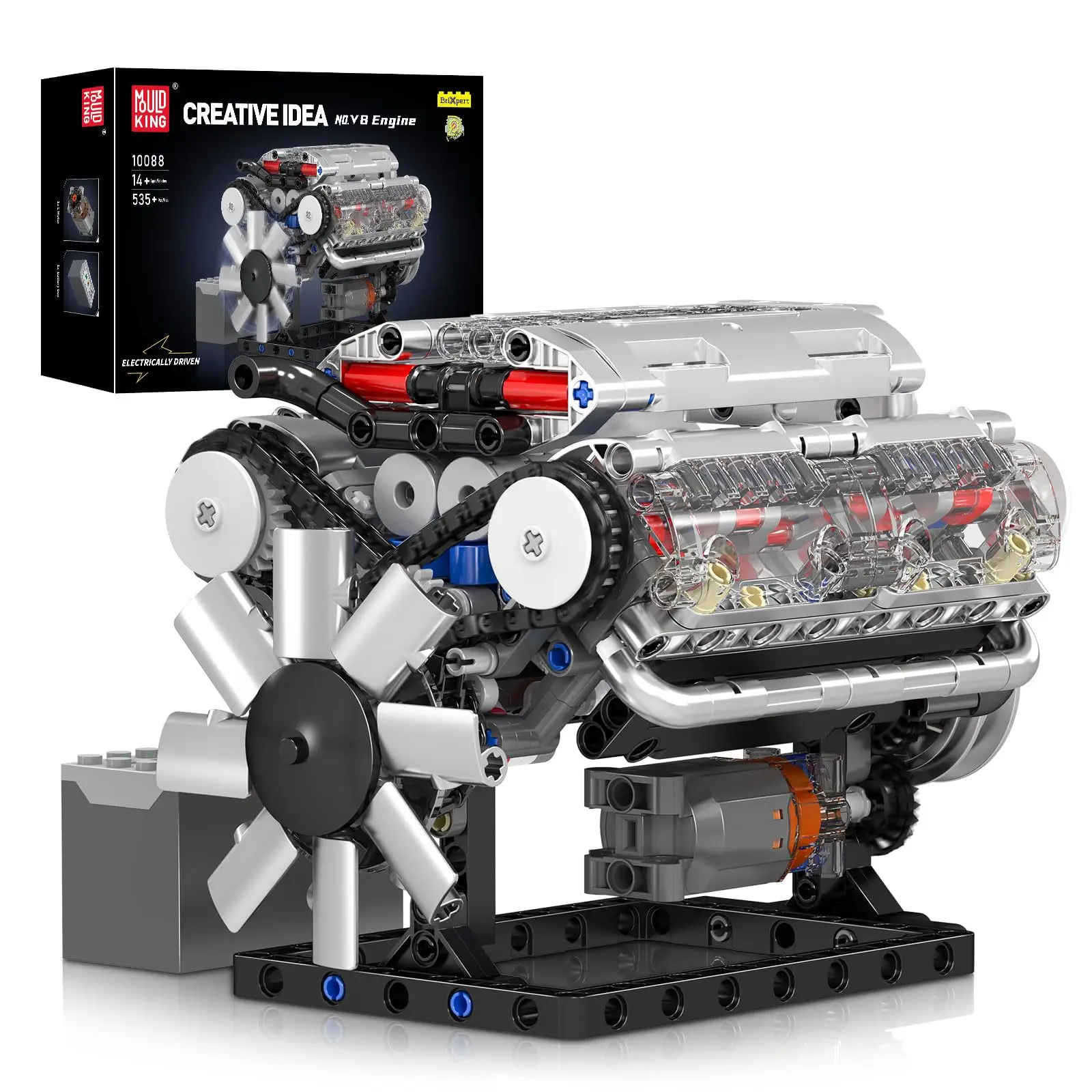 Kit de modelismo de motor V8, que te permite ensamblar tu propio mini motor.