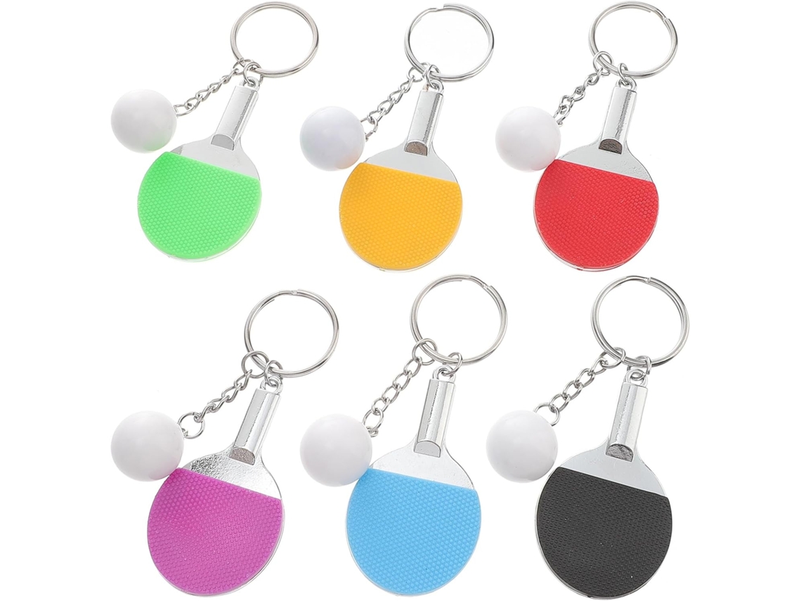 Llavero Con Mini Pala De Ping-pong De Metal Y Plástico, Colgante Con Diseño Creativo, Decoración.