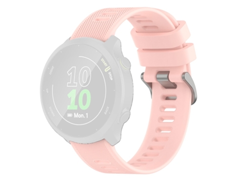 Correa de Silicona textura de sarga para Samsung Galaxy Watch 5 40mm/44mm/Watch 5 Pro 45mm/Watch4 40mm/44mm/Watch4 Classic 42mm - color rosa pálido