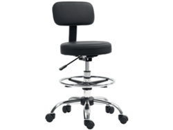 Silla Oficina Giratoria Reposapiés Altura Regulable Negro