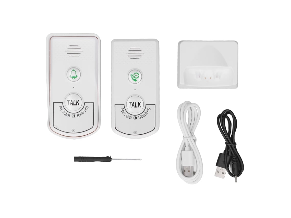Intercomunicador Inalámbrico Bidireccional Resistente Al Agua 1v1 Con Indicador Luminoso Brilvibera-wer