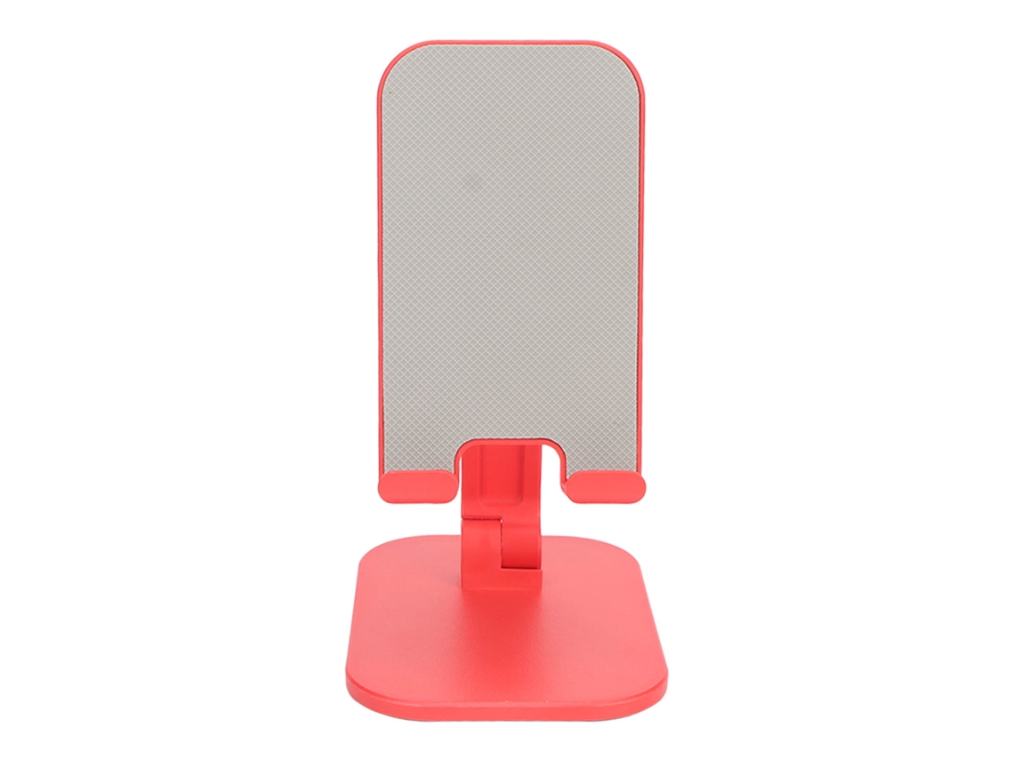 Soporte De Teléfono De Escritorio Rojo Antideslizante Ajustable Multifunción Para Teléfonos De 4.7 A 7.9 Pulgadas