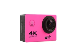 Cámara de acción Digitallab Mini, inalámbrica, Wi-Fi, inteligente, HD 4K, resistente al agua (rosa)