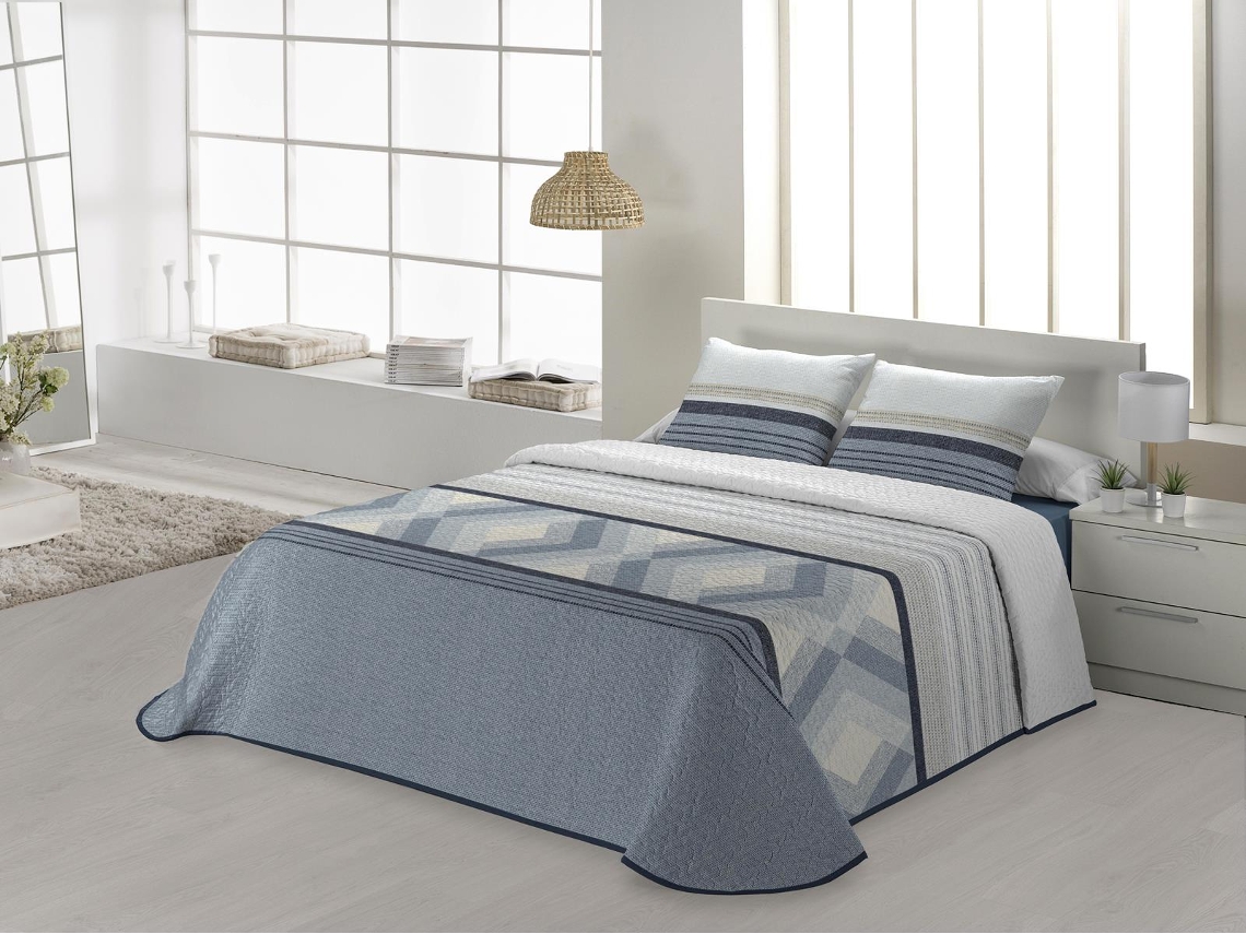 Colcha JVR Colman (Poliéster - Azul - 160 cm)