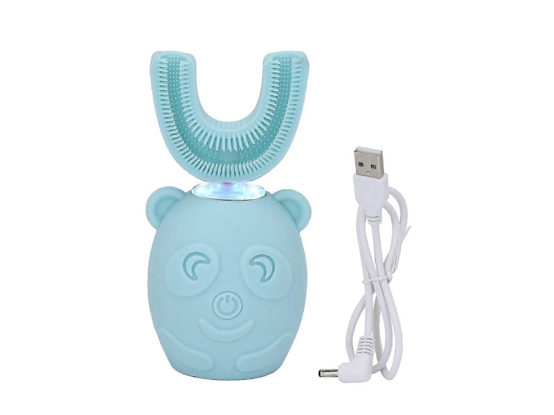 Escova De Dentes Elétrica Infantil À Prova D'água Ipx7 Com Design De Desenho Animado, Limpeza 360° E Formato Em U.