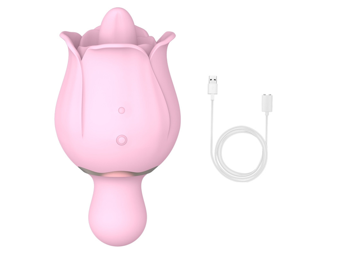 Vibrador De Masaje Para Lamer La Lengua Rosa Mini Para Mujer (rosa) Bestvite