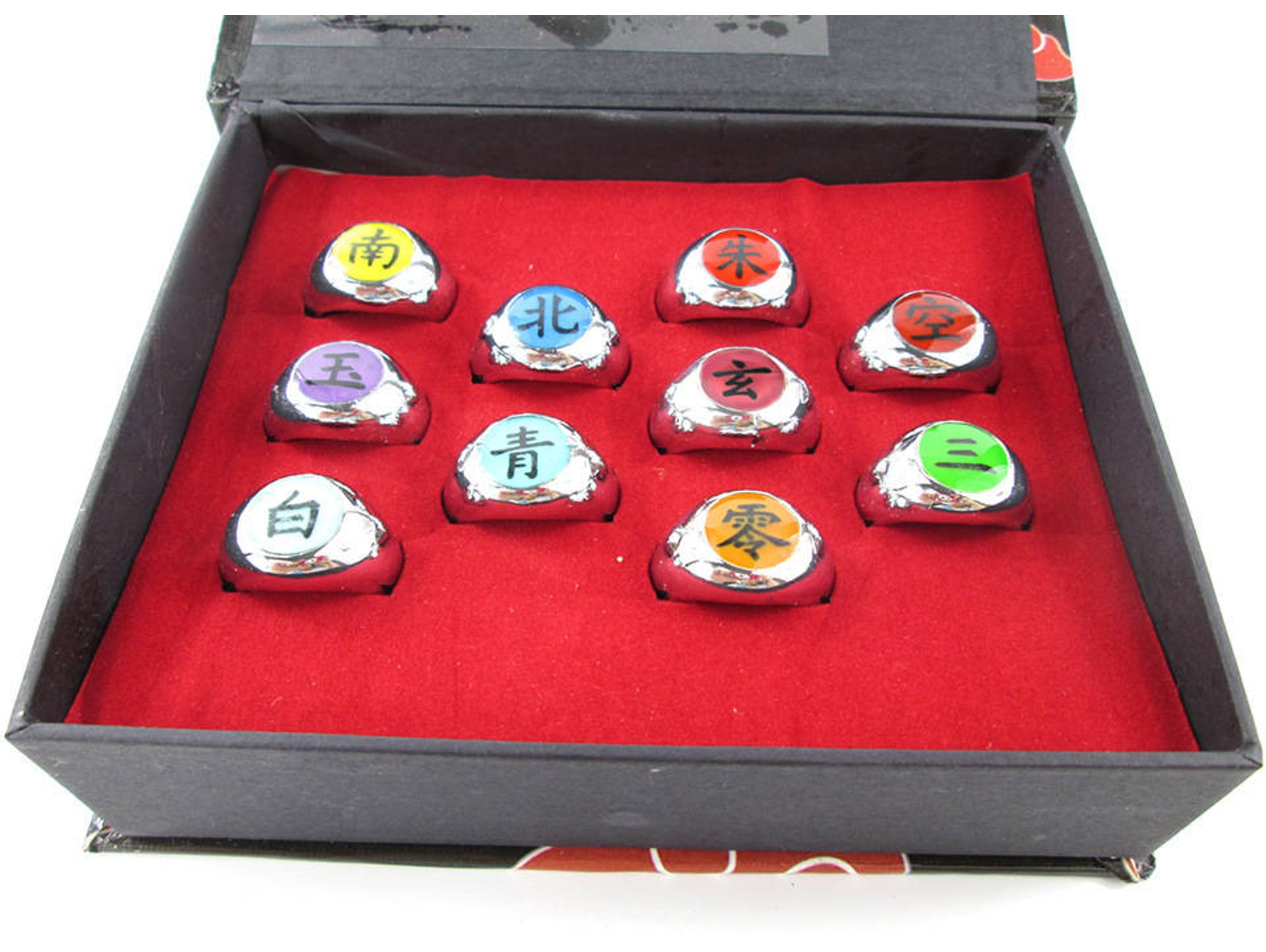 Figura EASTVAPS 10 anillos Naruto Akatsuki Sect Uzumaki Kakuzu Conan Uchiha Itachi