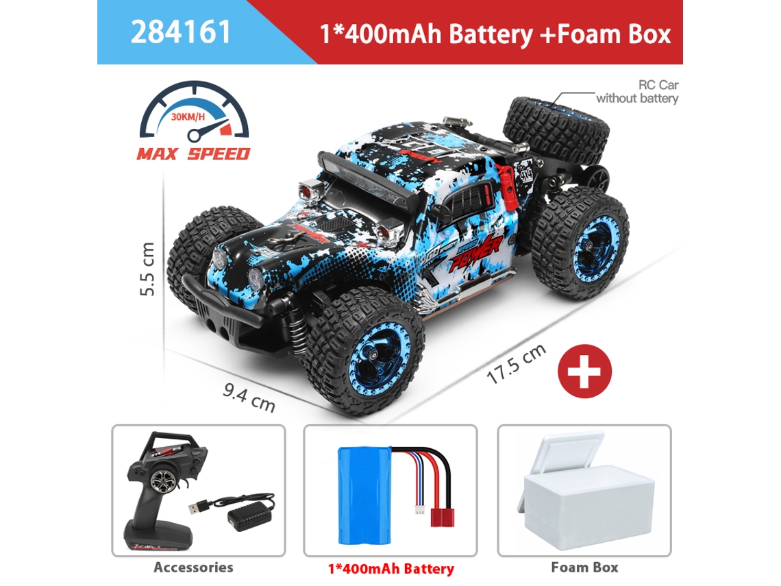 Coche RC Mini 128 2.4G 4WD Eléctrico Hasta 30 km/h Derrape de Alta Velocidad Coche de Control Remoto Juguete para Niños Aeuzwr