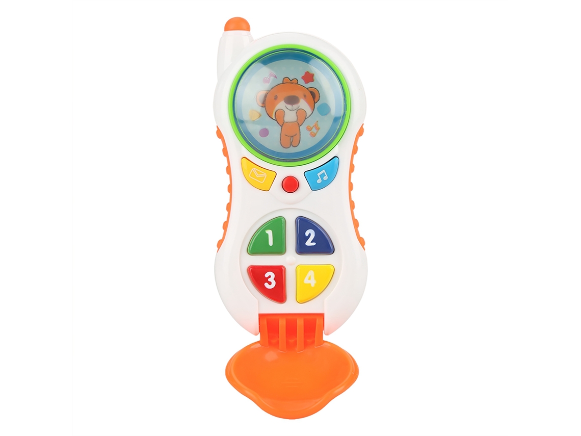 Teléfono De Juguete Educativo Para Bebés Con Sonido Y Luz: Simulación De Un Teléfono Móvil Infantil.