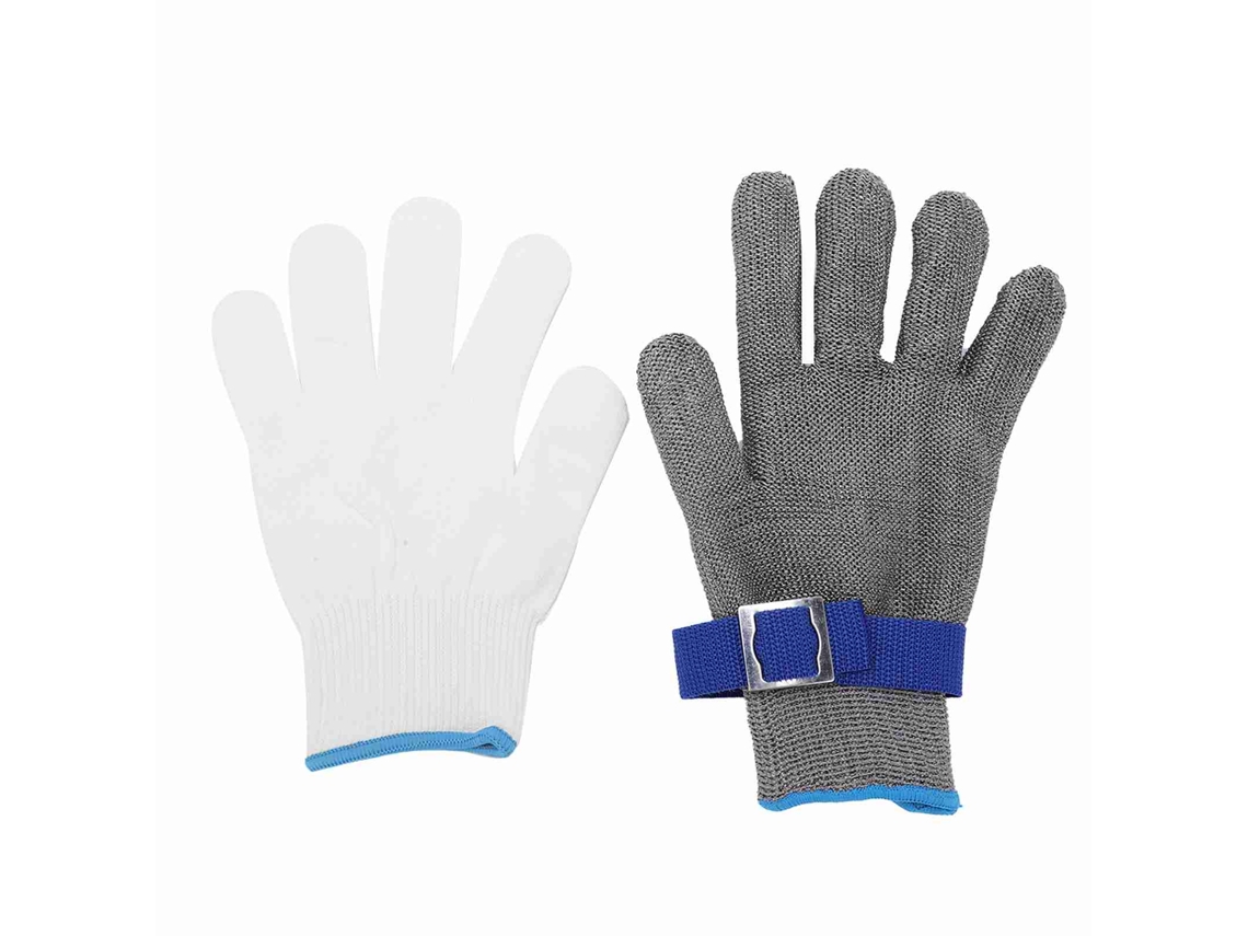 Guante De Acero Inoxidable Nivel 5 Resistente A Cortes Y Punturas Para Trabajo Y Cocina Protección De Manos