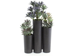 Planta Artificial EUROPALMS Succulent Trio (Verde - 43 cm)