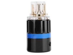 Conector De Alimentação De Áudio Monosaudio F105g Cobre Puro Dourado Transparente Para Eletrodomésticos Audiovisuais