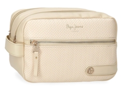 PEPE JEANS Neceser De Viaje Piel sintética Sprig Beige