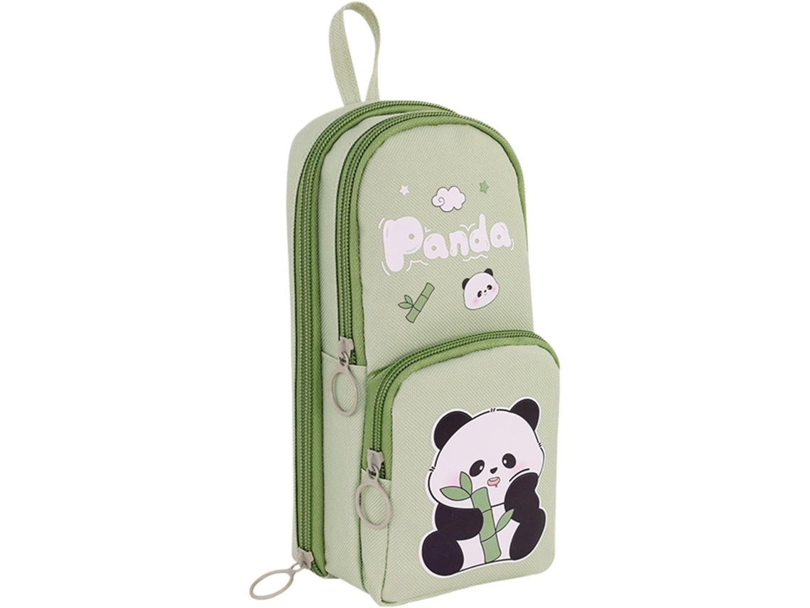 Estuche para lápices con forma de animalito | Estuche grande multicapa con diseño de capibara y panda para Gokoco