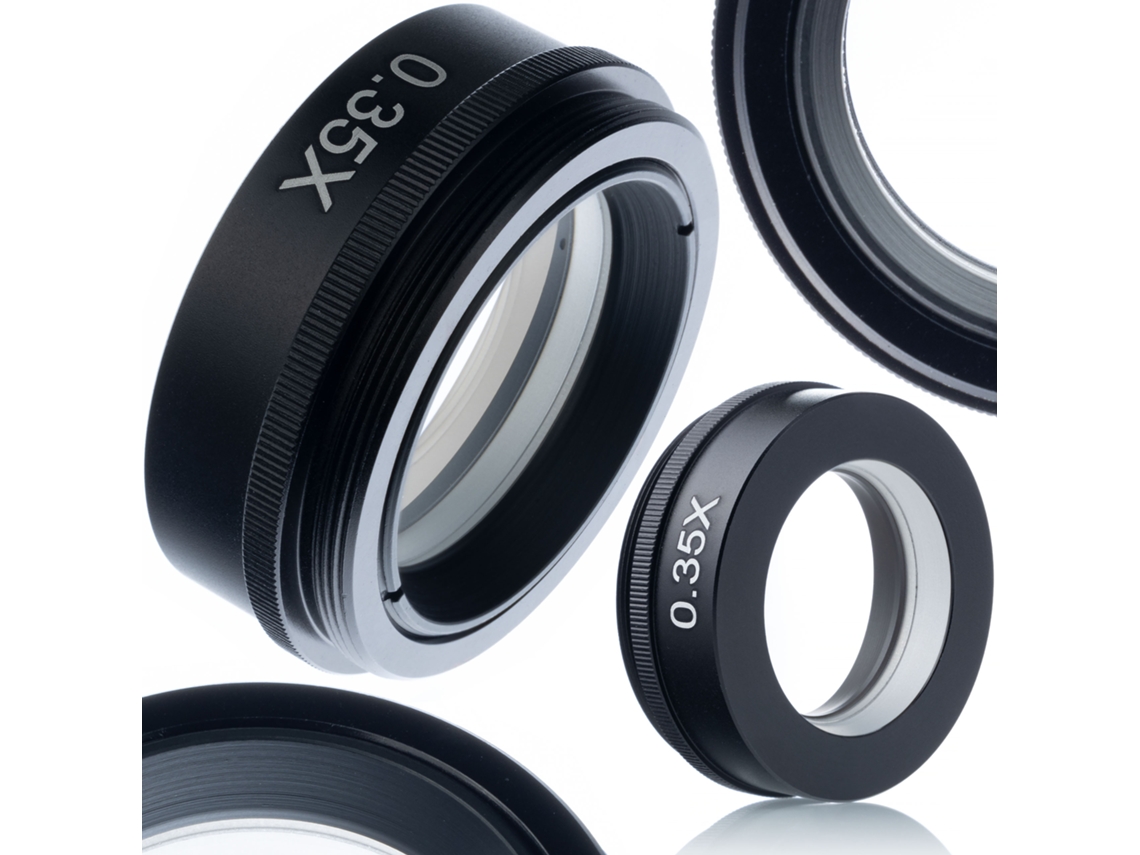 Lente para microscopio digital Earth Pro 0.35x – Alta calidad | Aumento de 0.35x | Rosca de 42 mm