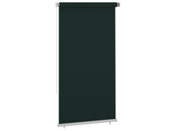 vidaXL Persiana enrollable de jardín HDPE verde oscuro 120x230 cm