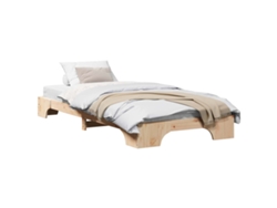 Maison Exclusive - Estructura De Cama Natural 90 X 190 Cm Madera De Pino Macizo